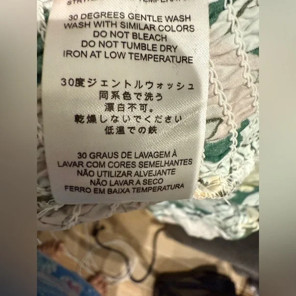 NWT byTiMo Festive Cotton Smocked Minidress Dandelion Floral Size Medium - Picture 8 of 8